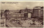 Carte Postale Bruxelles Place Rogier, Gare Du Nord - Spoorwegen, Stations