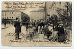 H60 - NICE - Place MASSENA -  Terrasse Du Café Glacier (1906 - Jolie Carte) - Cafés, Hôtels, Restaurants