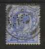 Royaume-Uni  1909   N° YT 110   -   Cote 3 Euros   - Perfin  /  Perforé  / Perforated  :  CIC - Perfin