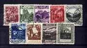 LIECHTENSTEIN 1930 Y&T 94/103 SAUF N° 100 "9 VALEURS" OBLITERES TB/TTB/SUP - Oblitérés