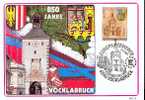 AUTRICHE Carte Maximum Num.Yvert 1608 VOCKLABRUCK 850 ANS - Cartes-Maximum (CM)