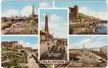 CPSM BLACKPOOL Five Differents Views - Blackpool