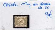 Belgique 1919, Variété Timbre Taxe N° 31,cercle Retouché Au-dessus Du 50,  (25228**) - Unclassified
