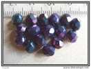 Lot De 10 Perles De Bohème Iris Purple 6 Mm - Pearls