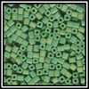 Lot De 25 Perles Miyuki Cubes Matte Opaque Green AB 4mm - Perlas