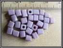 Lot De 25 Perles Miyuki Cubes Matte Opaque Mauve 4mm - Perlen