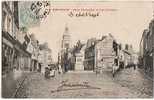 CPA 80 MONTDIDIER - Place Parmentier Et Rue D'Amiens - Montdidier