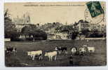 H62 - PONT-L'EVEQUE - Entrée De La Rue De Geôle Et Un Coin De La Sous-préfecture (1908 - Belle Oblitération De Pont) - Pont-l'Evèque