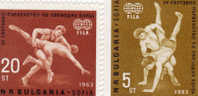 BULGARIA - Serie N. 1190/91**(Yvert) Lotta Libera: 15^ Campionati Del Mondo - Lotta