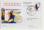 China 2005 The 10th National Sport Game Special PMK 1st Day Used On Card Equestrian,Horse Racing - Paardensport