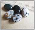 Lot De 5 Perles En Véritable Jaspe Ovales 11x14mm - Perles