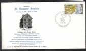 CANADA 1976 FAMOUS PERSON - Dr BENJAMIN FRANKLIN  HIS BIRTH PLACE SPECIAL COVER & CACHET # 5255 - Attori