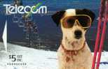 NEW ZEALAND $5  SPOT  THE  DOG  ANIMAL  ANIMALS   SKI  SPORT GPT  NZ-A-70  PHONECARDS  MASCOT - Nieuw-Zeeland