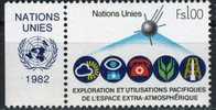 PIA - ONG - 1982 - Exploration Et Utilisation Pacifique De L´espace  - (Yv 107-08) - Unused Stamps