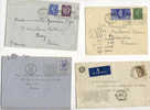 GREAT BRITAIN  MARCOPHILIE  4 LETTRES DU ROYAUME UNI  VOIR SCANN  1945/46/52/54 - Storia Postale