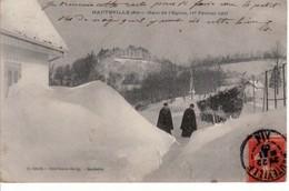 HAUTEVILLE, Haut De L'église Sous La Neige, Le 1er Février 1907 - Hauteville-Lompnes