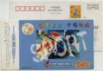 Delcampe - China 2000 Sports Industry Advertising Pre-stamped Card Double Kayak Canoe Racing - Canoë