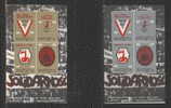 POLAND SOLIDARNOSC NOWA HUTA SET OF 2 MS (SOLID0130) - Viñetas Solidarnosc