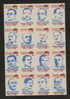 POLAND SOLIDARNOSC SOLIDARITY THE TRIAL OF THE 16 SHEET PROOF BLUE ON CREAM PAPER (SOLID0374K) POLOGNE POLEN - Solidarnosc Vignetten