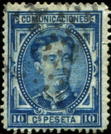 Pays : 166,6 (Espagne : Royaume (3) (Alphonse XII (1875-1886)))  Yvert Et Tellier N° :   164 (o)  2e Tirage - Used Stamps
