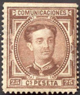 Pays : 166,6 (Espagne : Royaume (3) (Alphonse XII (1875-1886)))  Yvert Et Tellier N° :   166-1 (o) - Usados