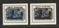 POLAND SOLIDARNOSC 28TH ANNIV AMNESTY INTL SET OF 2 (SOLID1178/0107) - Solidarnosc Labels