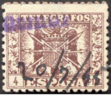 Pays : 166,7 (Espagne)          Yvert Et Tellier N° : TE  94 (o) - Telegramas