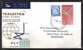 BOL1355 -  NUOVA ZELANDA  TEALECTRA 1st FLIGHT 7/12/1959 , JET  SERVICE - Lettres & Documents