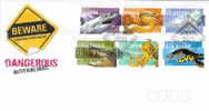 Australia-2006 Dangerous Australia-Shark,Snake,Crocodile-Octopus-Jellyfish-Sea Snake Set FDC - Andere & Zonder Classificatie