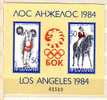 1984  OLYMPIC GAMES - L.ANGELES     S/S - MNH BULGARIA  / Bulgarie - Sommer 1984: Los Angeles
