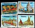 TOKELAU   CANOES   BOATS   SET OF 4   MINT   SG?    SPECIAL PRICE !! - Tokelau