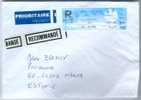 Registered Cover From France To Estonia (2) - Covers & Documents