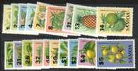 SAMOA  FRUITS   SET OF 19   STAMPS  1983-84    MINT  SG600-18    SPECIAL PRICE  !! - Samoa (Staat)