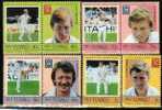 TUVALU  NUI  CRICKET  PLAYERS  SPORT   SET OF 4 PAIRS  1985  MINT  SG41-44   SPECIAL PRICE  !! - Tuvalu