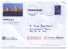 PAP TSC MONUM OBLITERE (Marianne De Lamouche Bleu) - TOURS DU PORT DE LA ROCHELLE - Prêts-à-poster:Stamped On Demand & Semi-official Overprinting (1995-...)