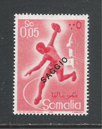 Somalia A.F.I.S. - 1958: Valore Nuovo S.t.l. Da 0,05 C. Serie SPORT Con Soprastampato "SAGGIO" -in Ottime Cond.- DC0138. - Somalië (AFIS)