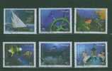 SPE0099 Specimen Les Oceans Caravelle Compas Plongeur Poisson Clown Sirene 2232 à 2237 Portugal 1998 Neuf ** - Maritime