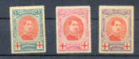 Belgie Ocb Nr : 132 - 134 * Met Scharnier (zie Scan) 133 Partielement Sans Gomme - 1914-1915 Red Cross