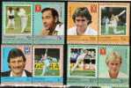 ST VINCENT   UNION  ISLAND   CRICKET  PLAYERS  SPORT  SET OF 4 PAIRS  1984?  MINT SG?   SPECIAL PRICE !! - Antilles