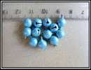 Lot De 5 Clochettes Bleu Ciel Environ 6x7mm - Pearls