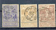 Belgie Ocb Nr : 71 - 73 Gestempeld  (zie Scan) - 1894-1896 Exposiciones