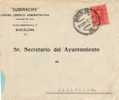 Carta BARCELONA 1927 A Palafolls - Lettres & Documents