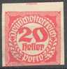 Austria Postage Dues 1920 Mi / ANK 96 Imperforated  Used / Obl. / Gestempelt - Impuestos