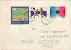 Polonia    - Lettera Viaggiata X L'Italia Con 1v. Boxe + Altri 2v. 23/2/84 - Boxing