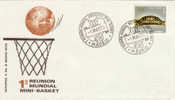 Spagna - FDC Con 2  Annulli Speciali Fig.5/5/70 - Riunione Mond.dir. Mini-basket - Basket-ball