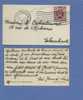 284 Op Naamkaartomslagje "carte Visite" (met Inhoud)  Geen Uuraanduiding In Stempel BRUSSEL - 1929-1937 Heraldischer Löwe