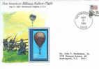 BALLONS ENVELOPPE SOUVENIR USA 1984 PREMIER VOL MILITAIRE DE BALLONS  1862 - Mongolfiere