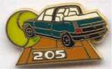 Pin´s Peugeot 205 Rolland Garros - Peugeot