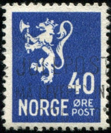 Pays : 352,02 (Norvège : Haakon VII)  Yvert Et Tellier N°:   290 (o) - Usati