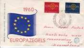 NETHERLANDS FDC MICHEL 753/54 EUROPA 1960 GRAVENHAGE - 1960